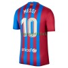 Maillot de Supporter FC Barcelone Lionel Messi 10 Domicile 2021-22 Pour Homme